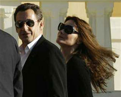 Sarkosi with Carla