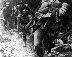 Fidel in battle field
