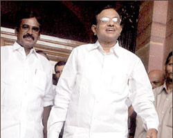 P. Chidambaram with Palanimanikam