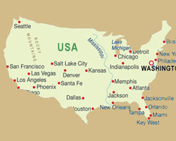 USA map