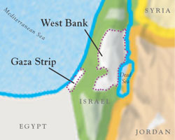 Gaza Strip map