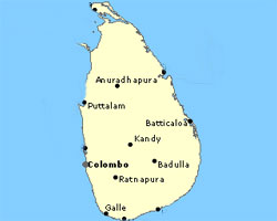 Srilanka Map