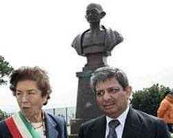 Mahatma Gandhi statue in Italy