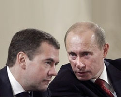 Putin and Medvedev