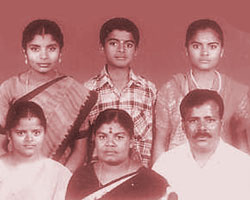 Govindasamy with family