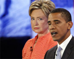 Hillary and Obama