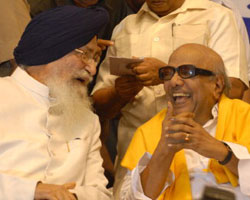 Karunanidhi and Barnala