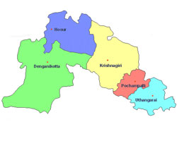 Krishnagiri map Krishnagiri map