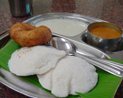 Idly,Sambar,Vada