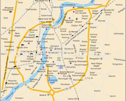 Ahmedabad Map