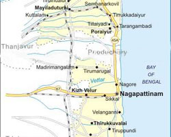 Nagappatinam map