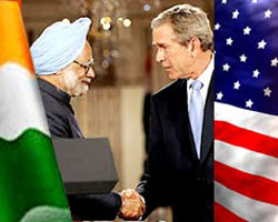 Bush and Manmohan Singh
