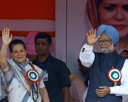 Sonia and Manmohan Singh