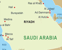Saudi Arabia map
