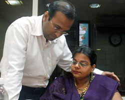 Niketha with husband