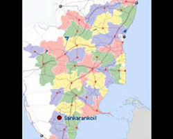 Sankarankoil map