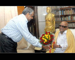 Sripathi with Karunanidhi