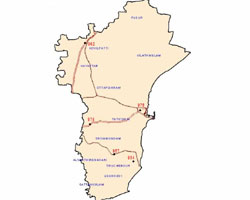 Tuticorin map