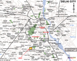 Delhi City map Delhi City map