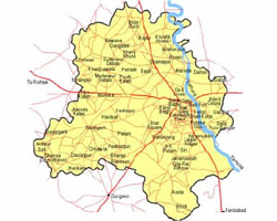 Delhi map