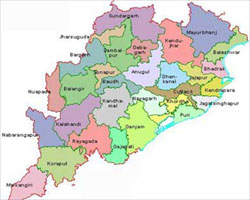 Orissa map