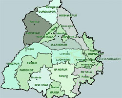 Punjap map