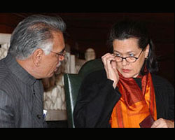 Shivaraj patil and Sonia Gandhi