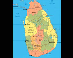 Sri Lanka map