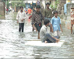 Heavy rain in Chennai
