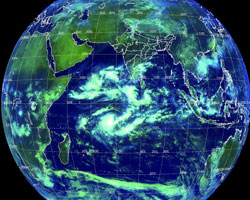 Satellite map