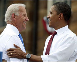 Biden with Obama