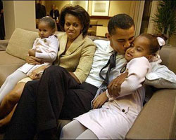 Obama with Family