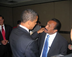 Vaiko with Obama