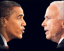 Obama and John McCain