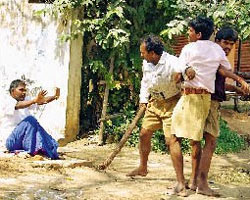 RSS cadets attack on Communist