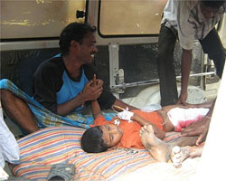 Srilanka Tamils injured by Lankan jet Srilanka Tamils injured by Lankan jet