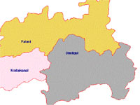 Dindigul map Dindigul map