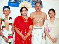 Anandalakshmi with Family Anandalakshmi with Family