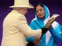 Prathiba patil with Queen Prathiba patil with Queen