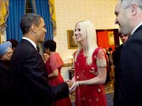 Obama, Michaele and Tareq Salahi Obama, Michaele and Tareq Salahi