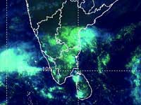Satellite image of Tamil Nadu Satellite image of Tamil Nadu