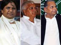 Mayawati, Lalu Prasad Yadav and Mulayam Singh Yadav Mayawati, Lalu Prasad Yadav and Mulayam Singh Yadav