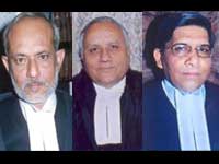Justices Sibghat Ullah Khan, Dharam Veer Sharma, Sudhir Agarwal of Lucknow HC Bench Justices Sibghat Ullah Khan, Dharam Veer Sharma, Sudhir Agarwal of Lucknow HC Bench