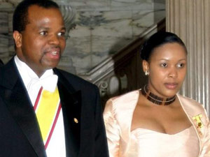 Inkhosikati LaDube with King Inkhosikati LaDube with King