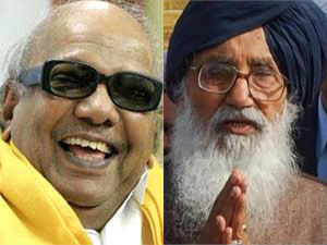 Karunanidhi and Prakash Singh Badal Karunanidhi and Prakash Singh Badal