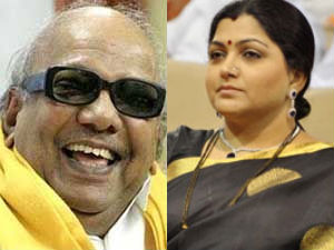 Karunanidhi and Kushboo Karunanidhi and Kushboo