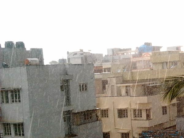 நேற்று மாலை முதல் செம மழை