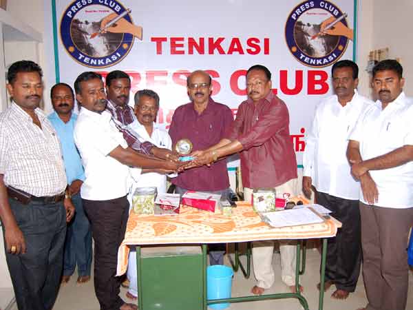 Tenkasi press club felicitates senior journalists Tenkasi press club felicitates senior journalists