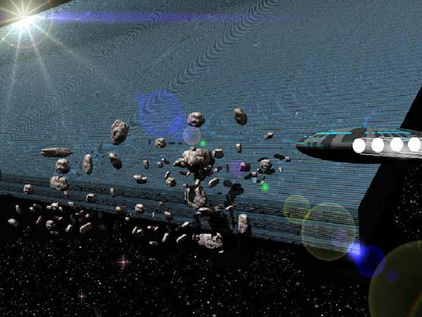 ராக்கெட்டுகளைக் கொண்டு திசை திருப்புவது: