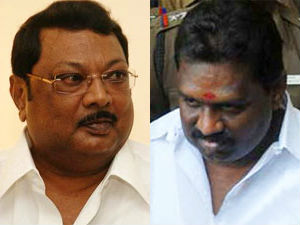 MK Azhagiri and Pottu Suresh MK Azhagiri and Pottu Suresh